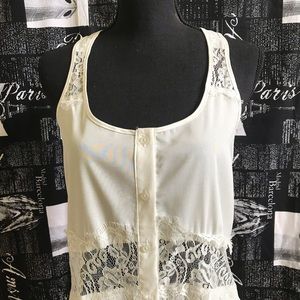 White Sleeveless Blouse